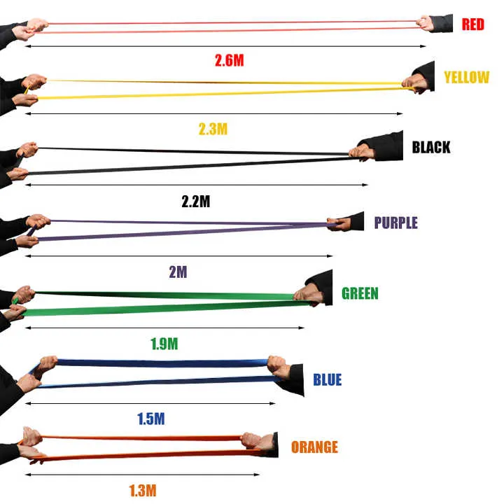 نظام أربطة مطاط مطاطية عالية الجودة, نظام أربطة مطاط مرن لممارسة تمارين اللياقة البدنية High Quality Elastic Rubber Bands System, Elastic Rubber Bands System for Fitness Exercise