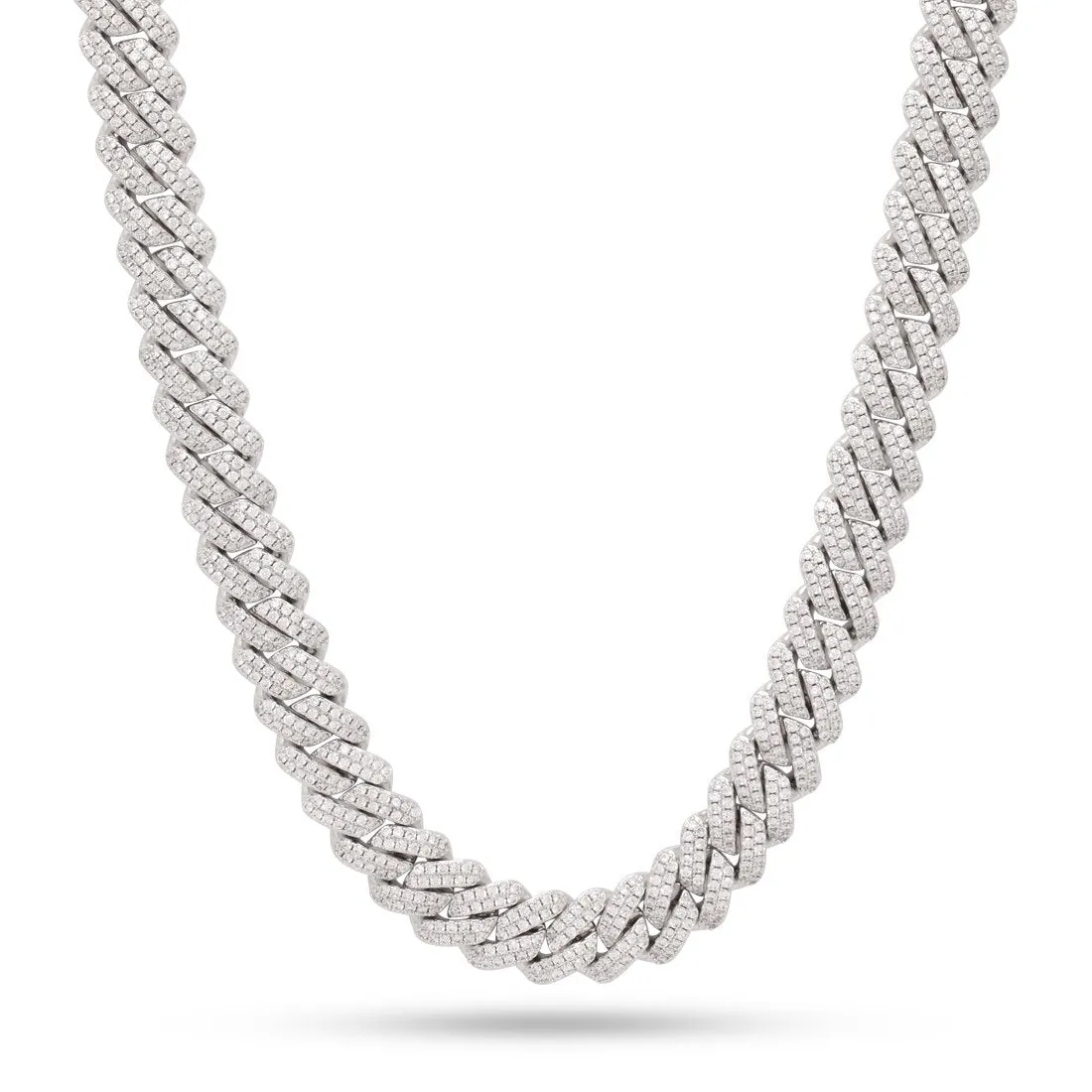 12mm Iced Diamond Cut Miami Cuban Link Chain
