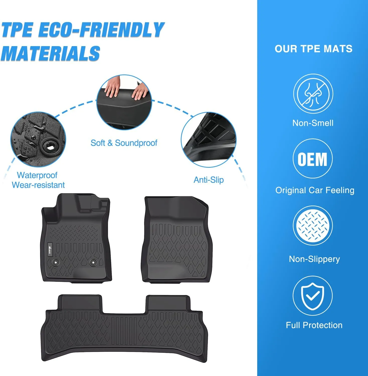 2021-2025 Chevy Trailblazer FWD TPE Floor Mats
