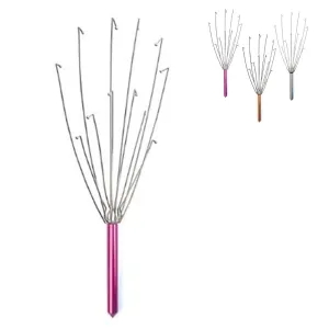 2pc Kikkerland Body Massager Scalp Head Back Scratcher Stress Relief Acupressure