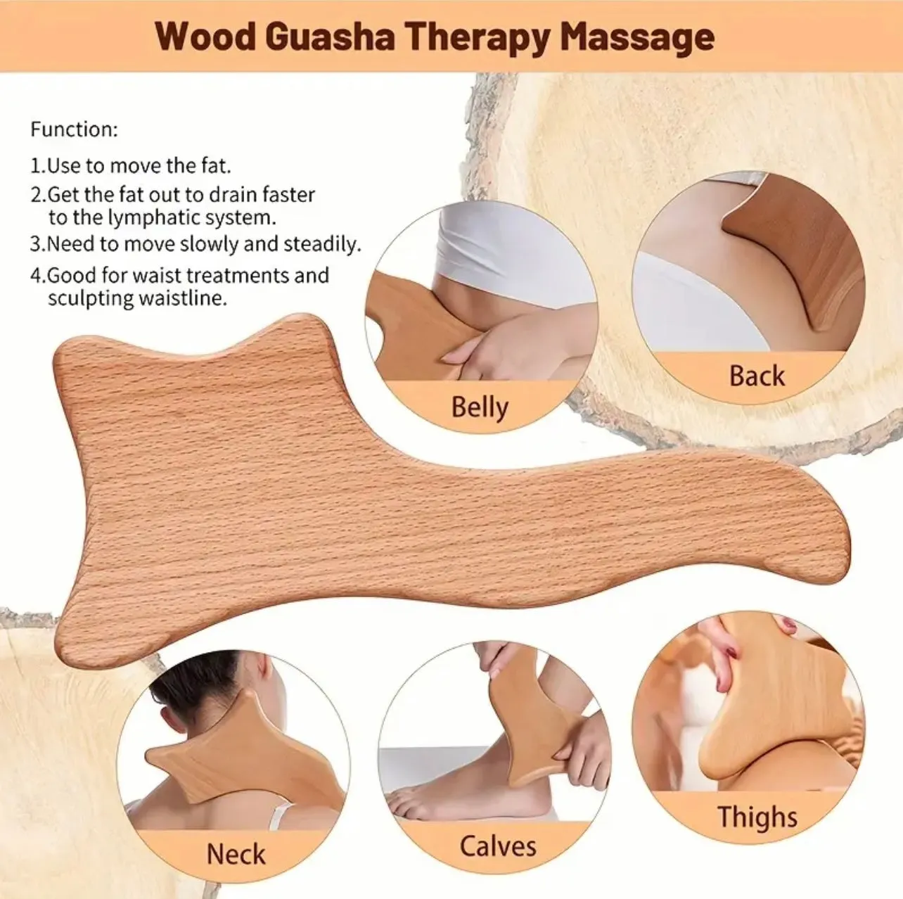 7 Piece Wood Therapy Body Sculpting Set