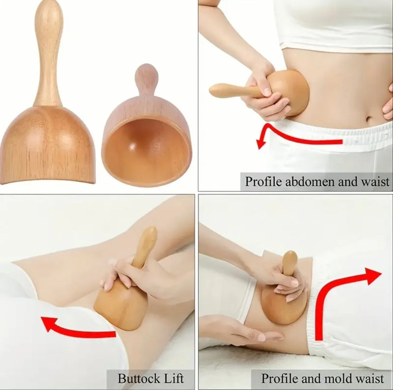 7 Piece Wood Therapy Body Sculpting Set