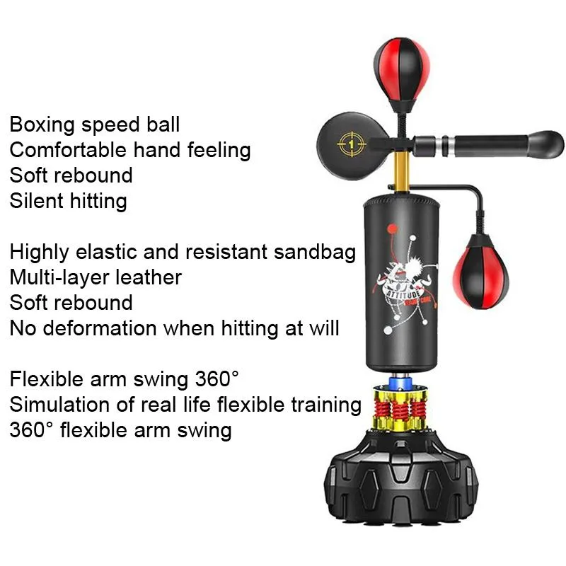 Children Adult Reaction Ball Rotation Training Equipment - Adult Model Black Universe