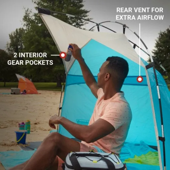 Coleman Skyshade Compact Beach Shade Caribbean Sea