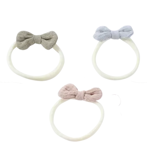 Elastic 100% Organic Cotton Hair Accessories Baby Girl. إكسسوارات شعر مرنة مصنوعة من القطن العضوي بنسبة 100%،