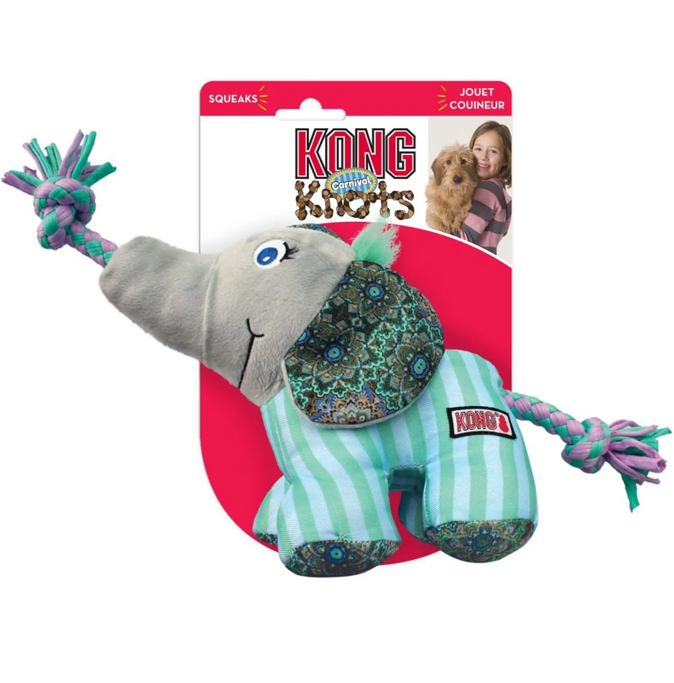 Kong Knots Carnival Elephant Small/Medium Dog Toy