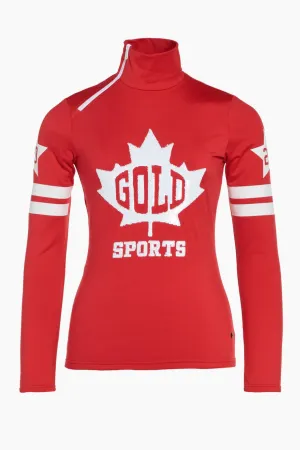 Maple Leaf Ski Pully Flame