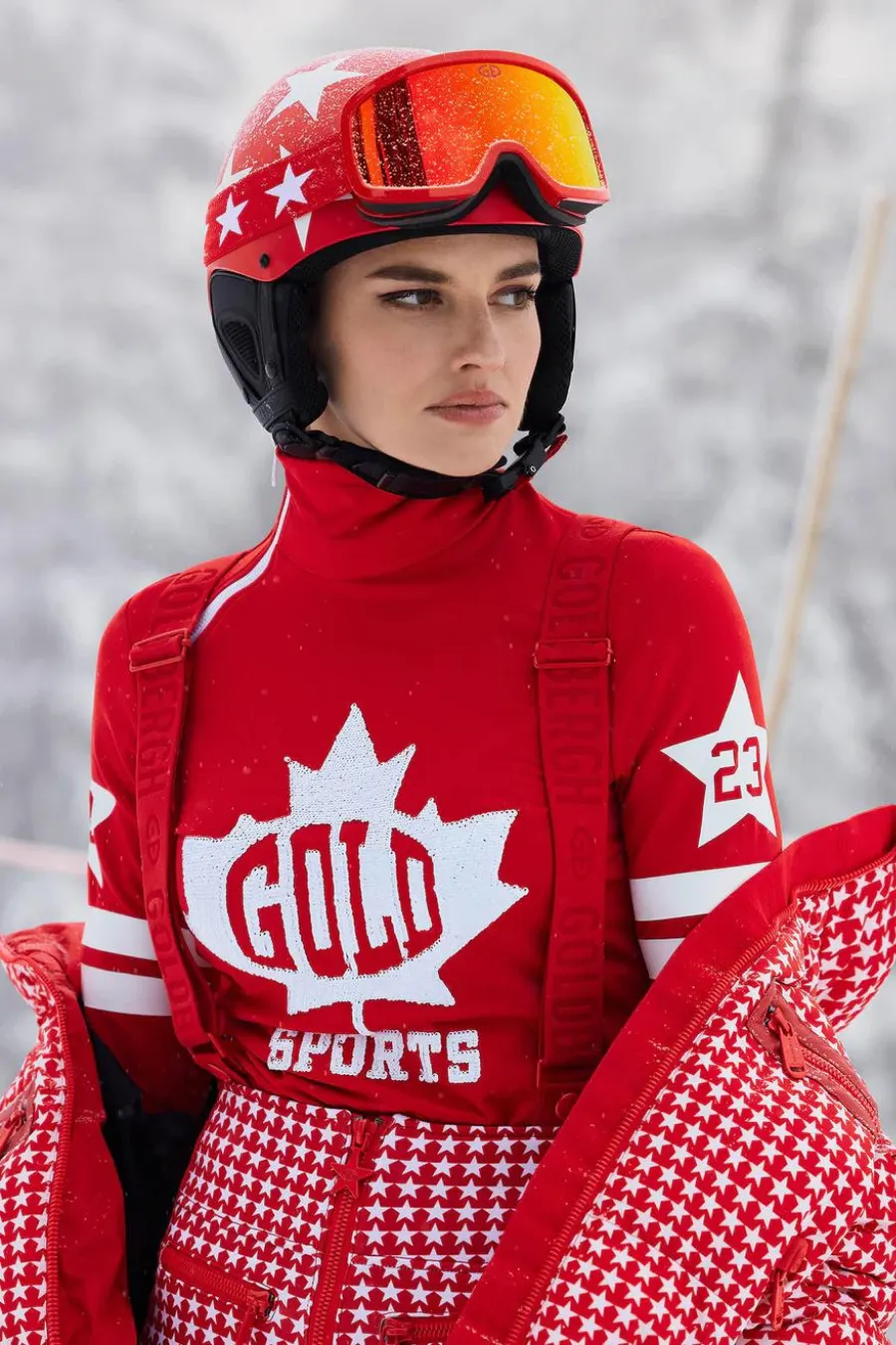 Maple Leaf Ski Pully Flame