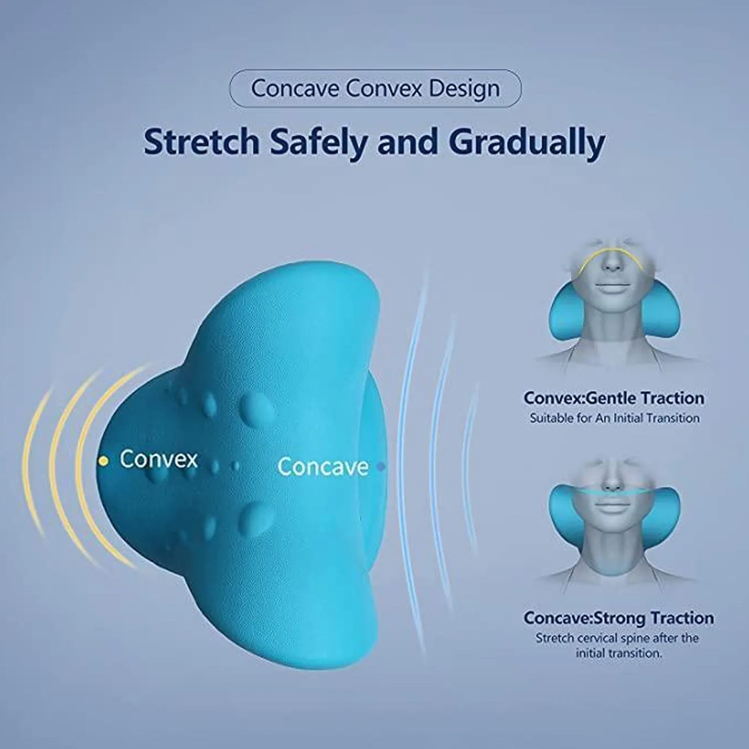 Neck Relaxer | Cervical Pillow for Neck & Shoulder Pain | Chiropractic Acupressure Manual Massage | Medical Grade Material | Recommended by Orthopaedics