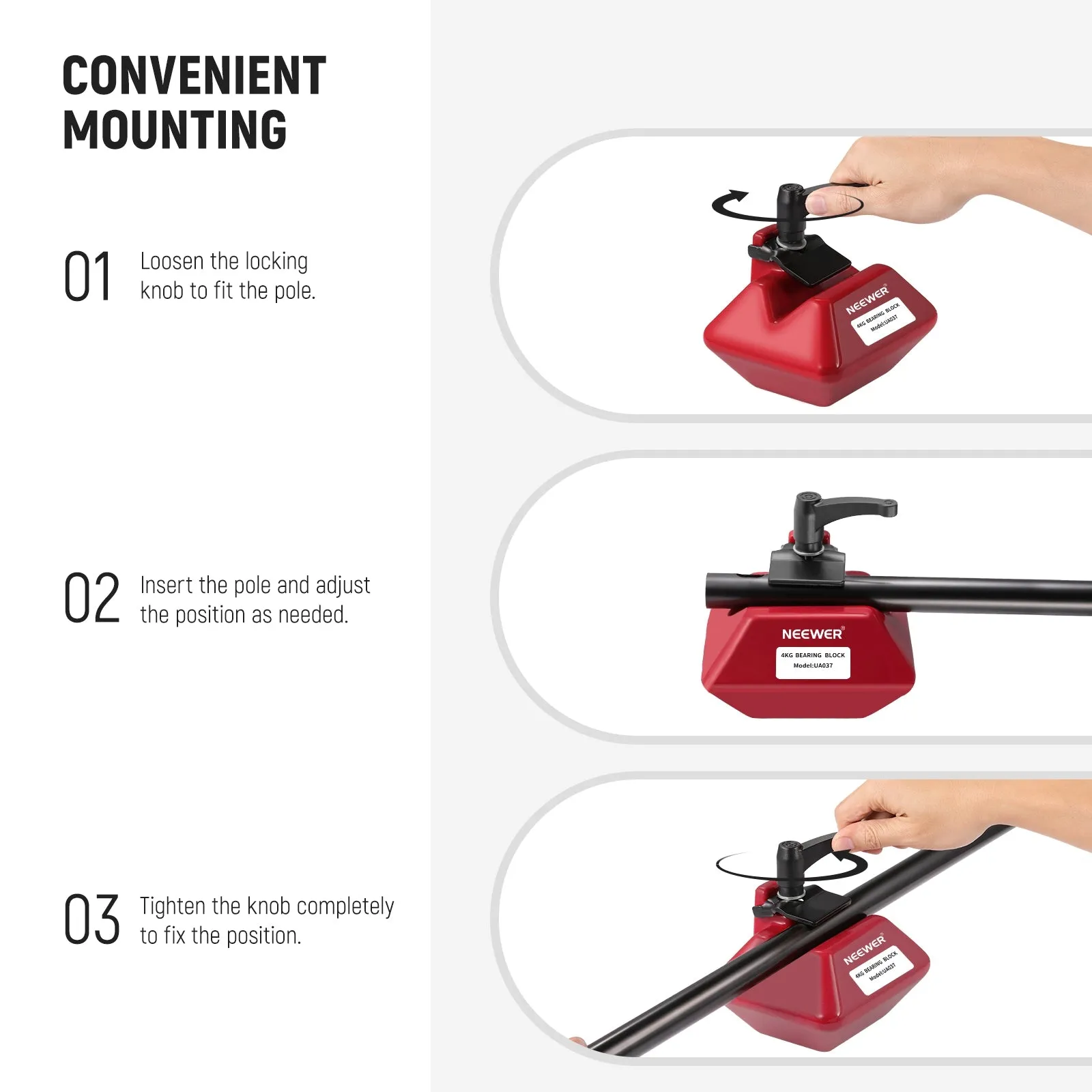 NEEWER UA037 8.8lb/4kg Counterweight with Lock Lever