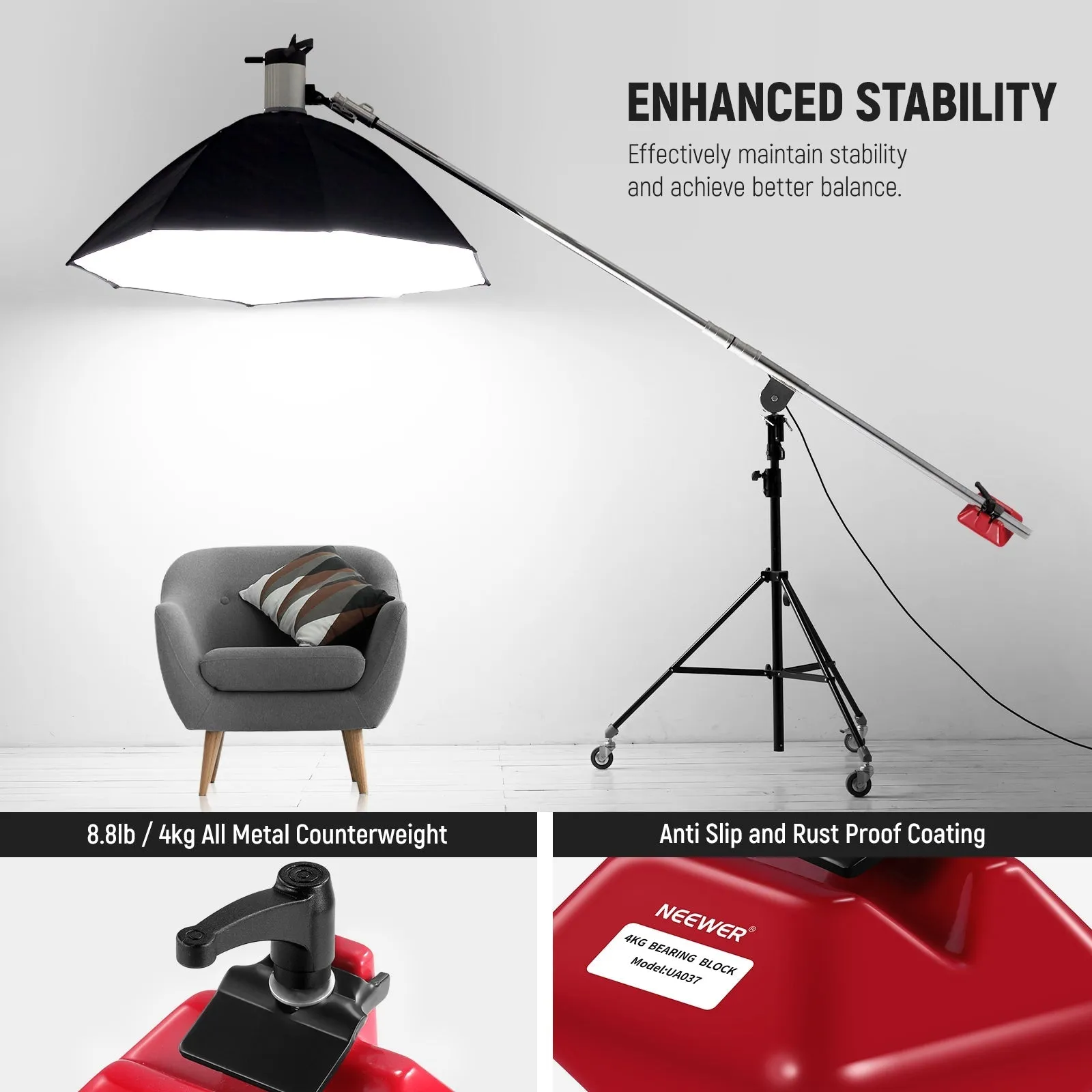 NEEWER UA037 8.8lb/4kg Counterweight with Lock Lever
