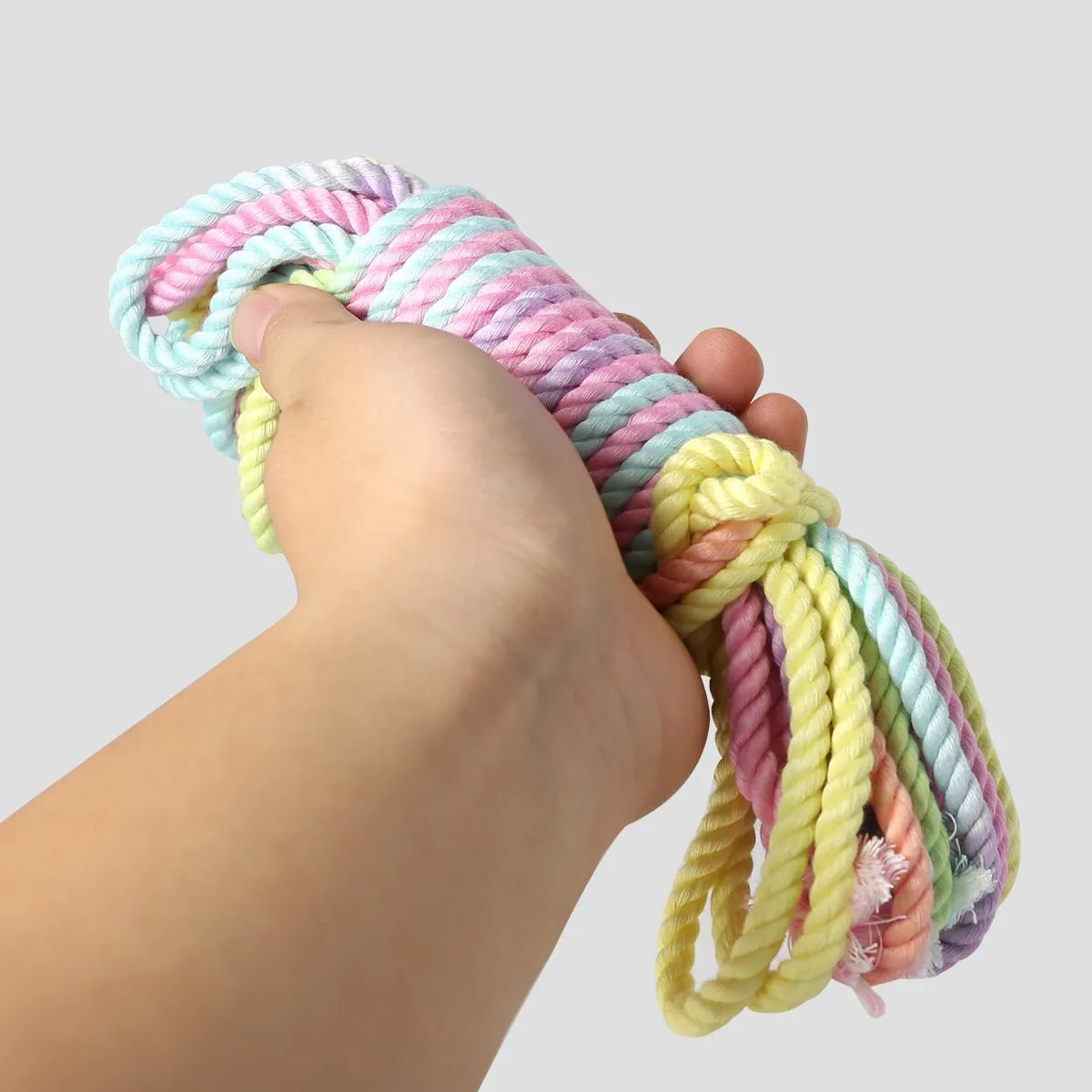 Rainbow Color Silk Kinbaku Rope - 8 meters