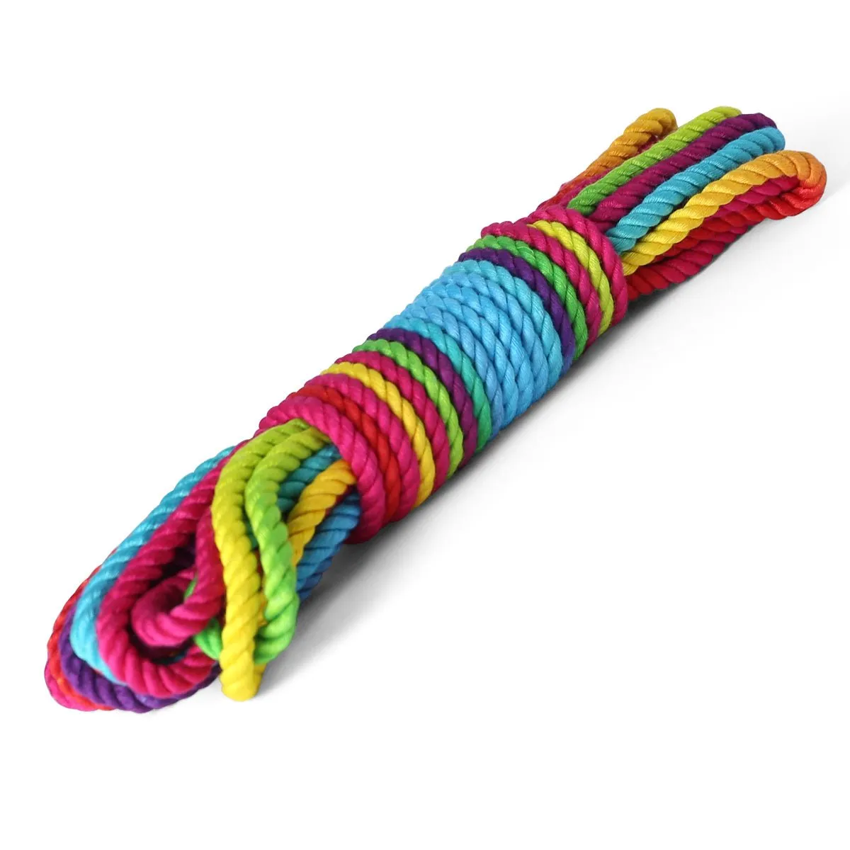 Rainbow Color Silk Kinbaku Rope - 8 meters