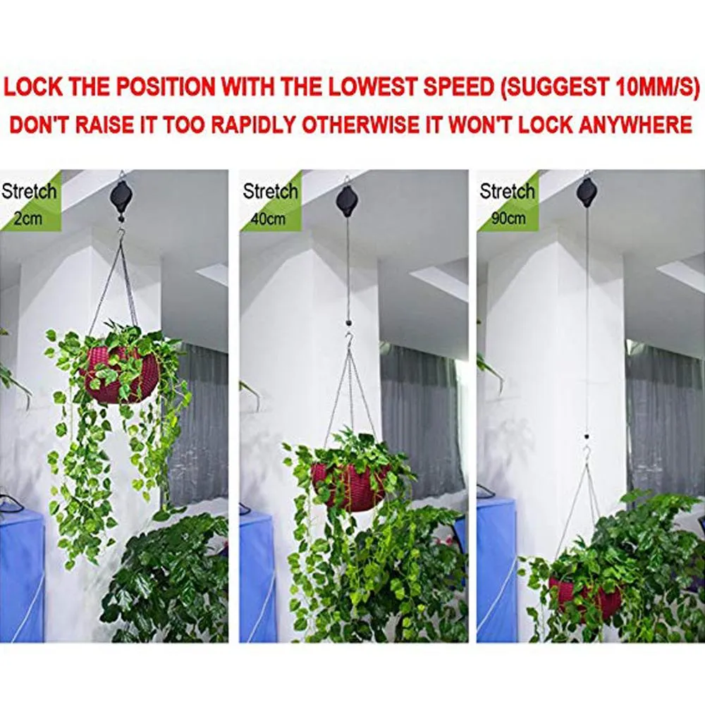 Retractable Hook for Garden Baskets, Pots & Birds Feeder