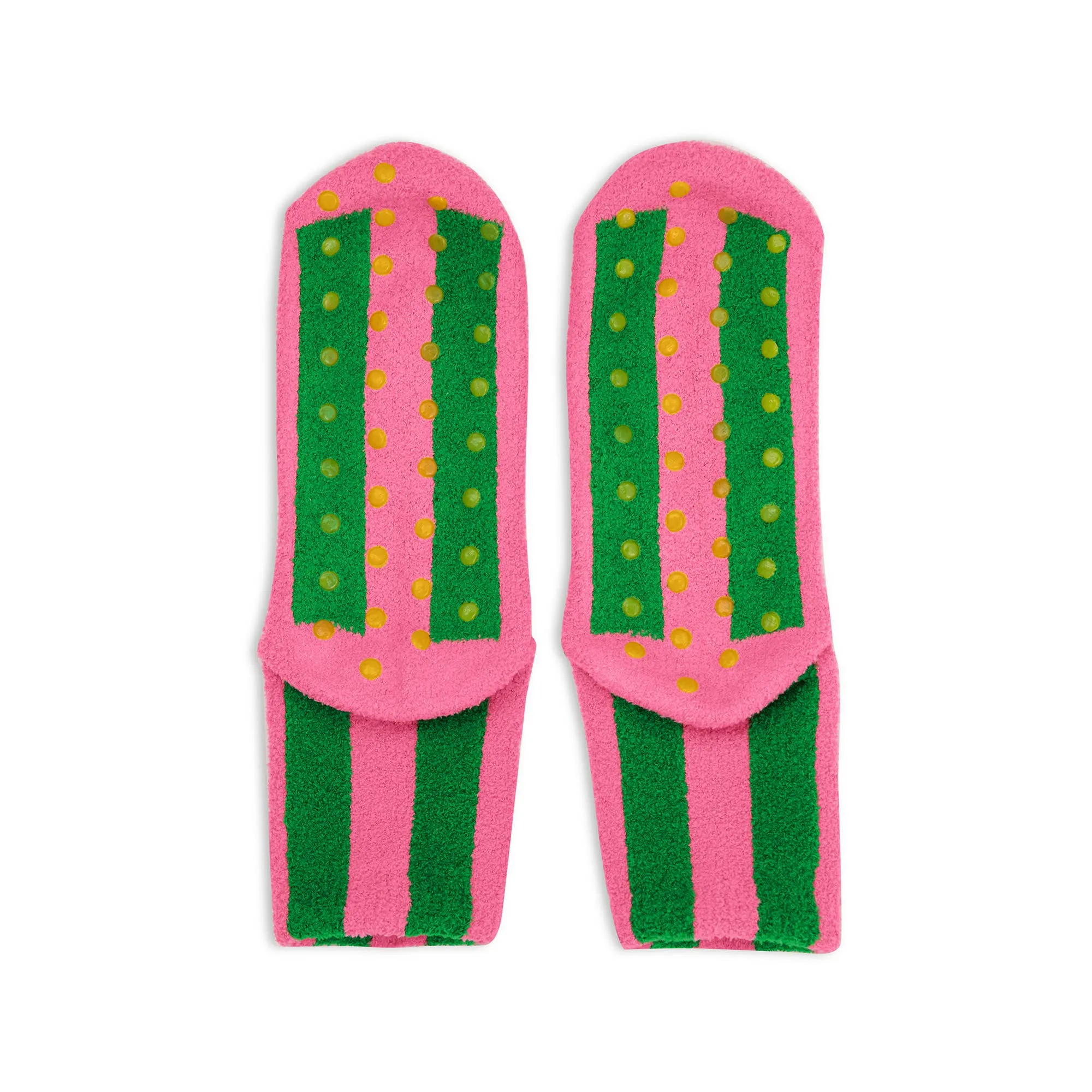 stripes cozy grip socks