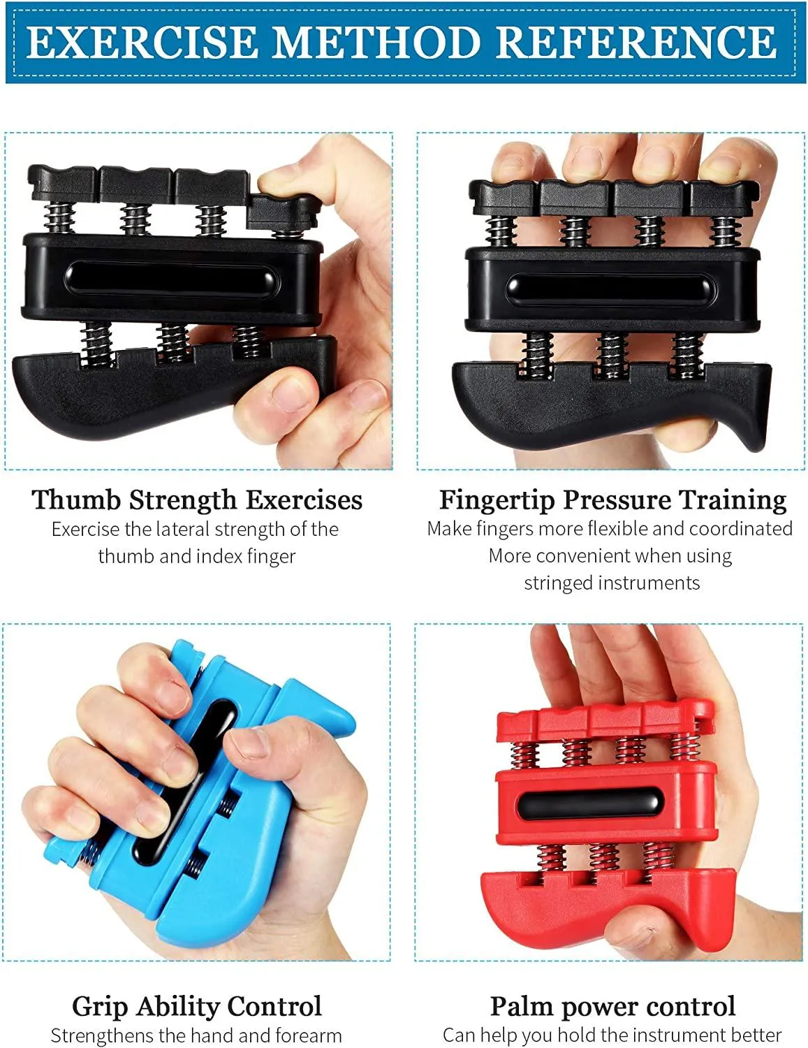 Unleash Your Finger Power: BBTO Finger Strengthener Hand Exerciser - Elevate Your Guitar Skills, Conquer Rock Climbing, and Boost Physical Therapy!