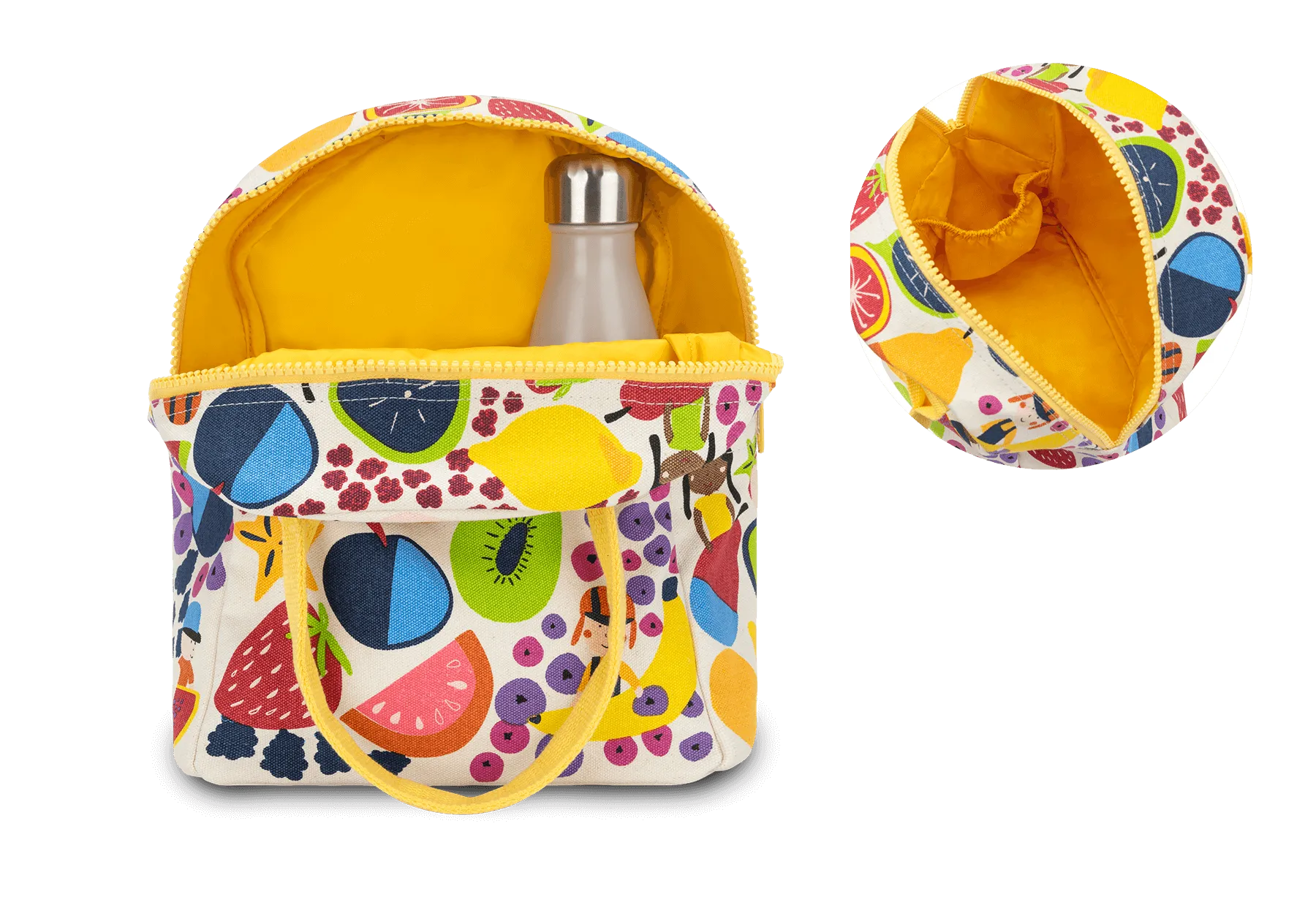 Zipper Lunch Bag - Eat the Rainbow by Fluf